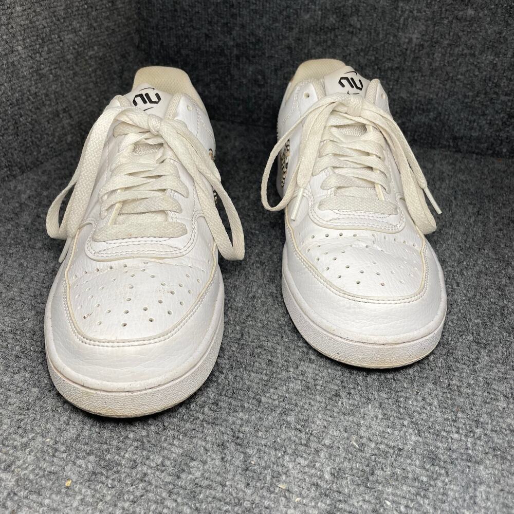 Nike Court Vision Lo Sneakers Women's 8 White United In Victory Lace Up Casual - Picture 6 of 9